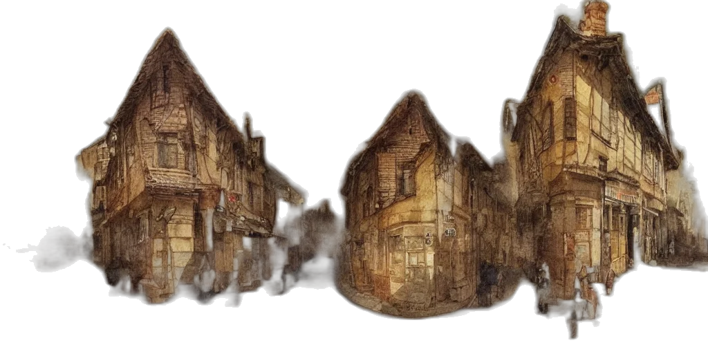 building, mask, concept art, photorealistic transparent PNG cut-out