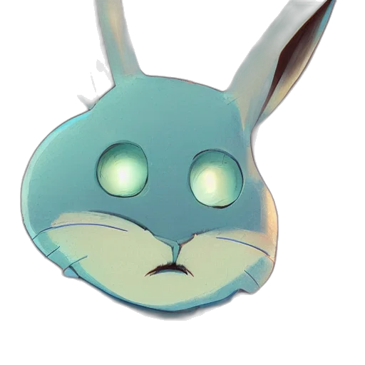 mask, creature, staff, face, 3d render, concept art, anime, watercolor transparent PNG cut-out