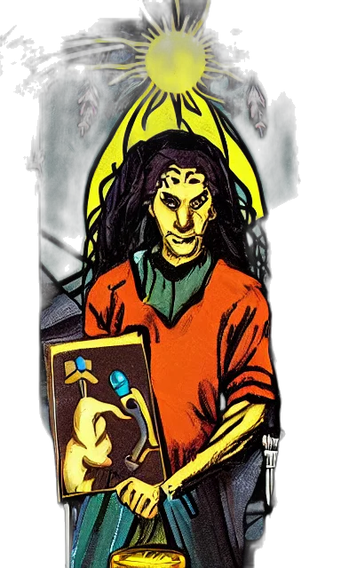 comic book art, concept art, fantasy art, cartoon transparent PNG cut-out