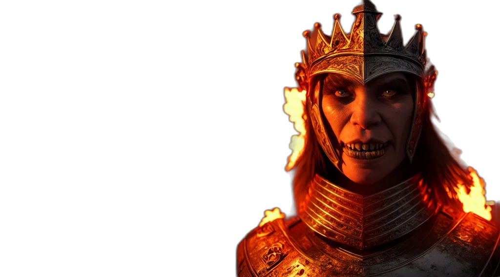 crown, face, mask, concept art, fantasy art, 3d render, photorealistic, epic transparent PNG cut-out
