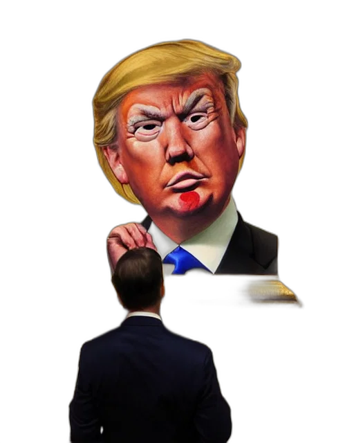 mask, face, hat, staff, concept art, photorealistic, cartoon, presidential transparent PNG cut-out