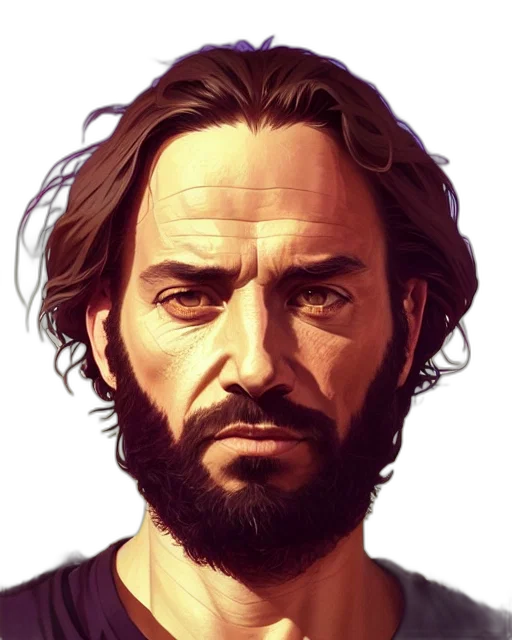 face, hair, animal, staff transparent PNG cut-out