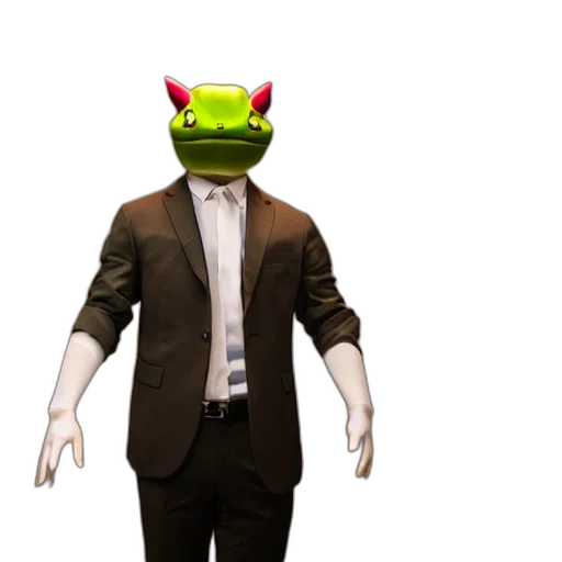 staff, mask, creature, animal, 3d render, concept art, photorealistic, pixel art transparent PNG cut-out