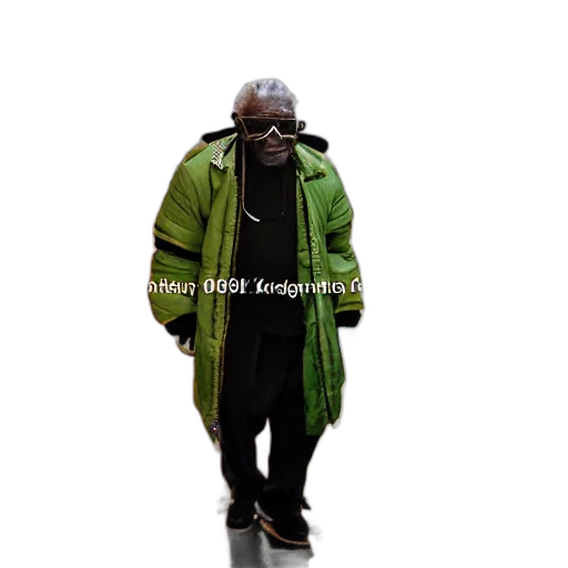 jacket, staff, animal, creature transparent PNG cut-out