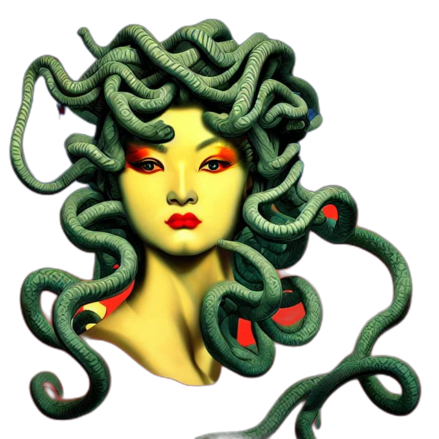 mask, creature, jewelry, hair transparent PNG cut-out
