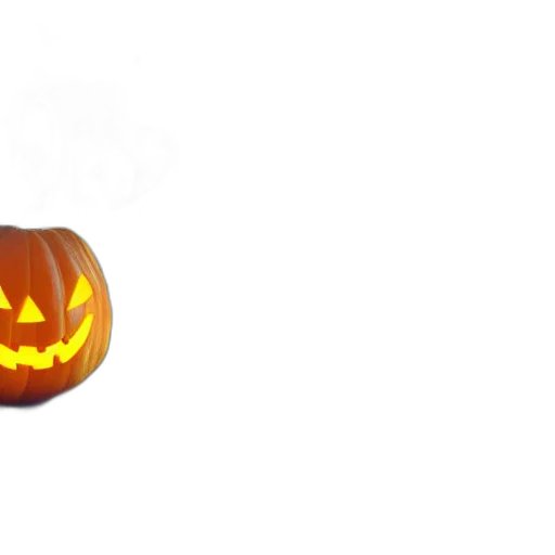 mask, 3d render, pixel art, halloween transparent PNG cut-out