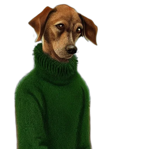 animal, jacket, staff, creature transparent PNG cut-out