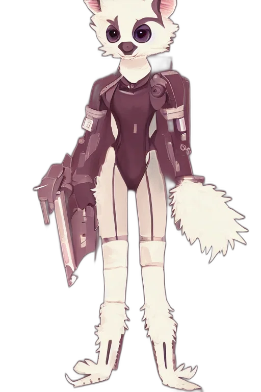 jacket, staff, weapon, creature, concept art, pixel art, anime, 3d render transparent PNG cut-out