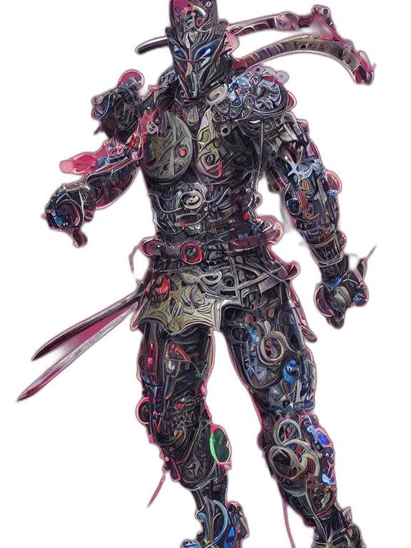 robot, sword, weapon, staff transparent PNG cut-out
