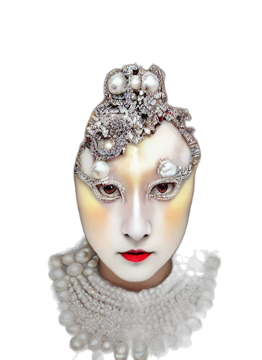 mask, jewelry, crown, face, photorealistic, 3d render, fantasy art, concept art transparent PNG cut-out