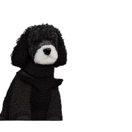 hat, animal, 3d render, monochrome transparent PNG cut-out