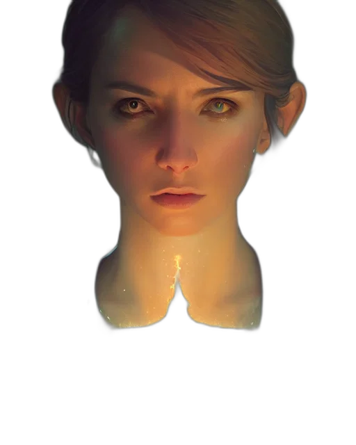 face, mask, crown, robot, concept art, photorealistic, 3d render, fantasy art transparent PNG cut-out