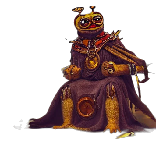 robot, creature, mask, staff transparent PNG cut-out