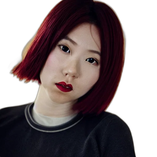 face, staff, hair, photorealistic, 3d render, anime, oil painting, red transparent PNG cut-out
