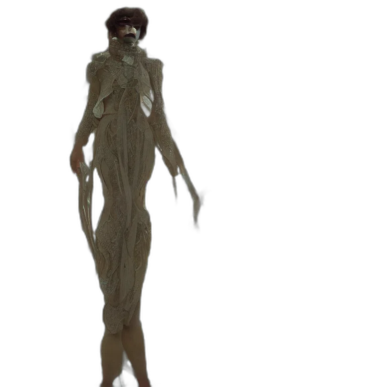 creature, staff, dress, mask transparent PNG cut-out