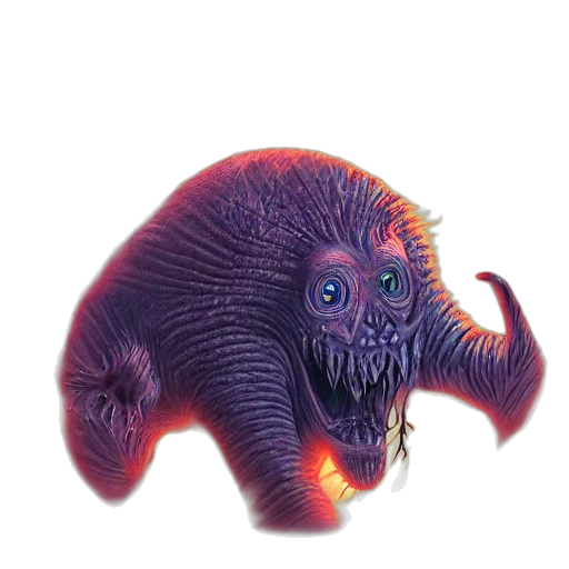 creature, animal, hair, dragon transparent PNG cut-out