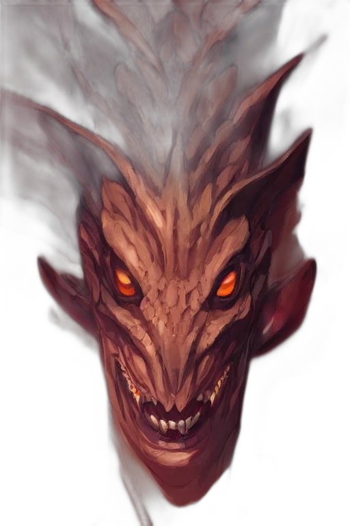 dragon, creature, mask, face transparent PNG cut-out