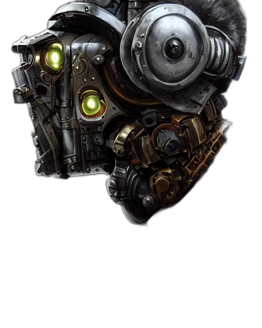 robot, mask, face, weapon transparent PNG cut-out