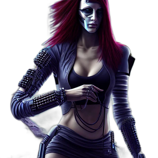 robot, mask, fantasy art, comic book art, cyberpunk, concept art, dark, monochrome transparent PNG cut-out