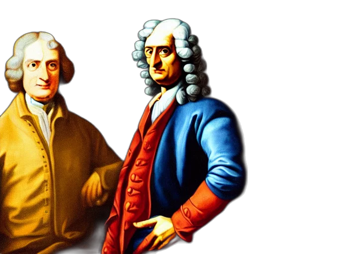 jacket, furniture, photorealistic, classical, portrait, sir, isaac, newton transparent PNG cut-out