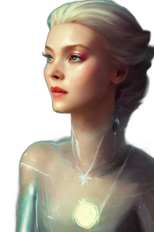 crown, jewelry, face, dress, fantasy art, photorealistic, concept art, oil painting transparent PNG cut-out