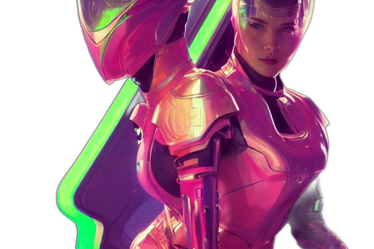 robot, weapon, cyberpunk, concept art transparent PNG cut-out