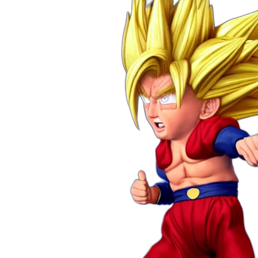 3d render, concept art, pixel art, photorealistic, hyper, realistic, super, sayan transparent PNG cut-out