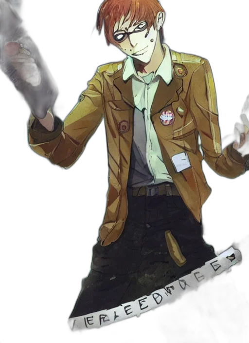 jacket, staff, weapon, robot, concept art, comic book art, cartoon, anime transparent PNG cut-out