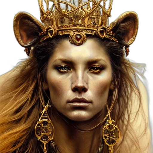 crown, jewelry, face, photorealistic transparent PNG cut-out