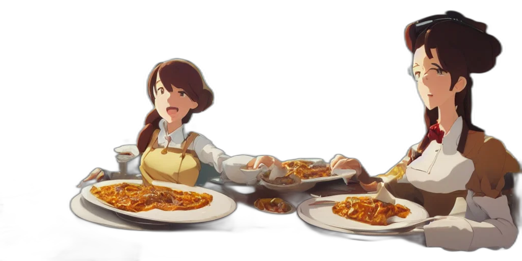 food, concept art, 3d render, anime transparent PNG cut-out