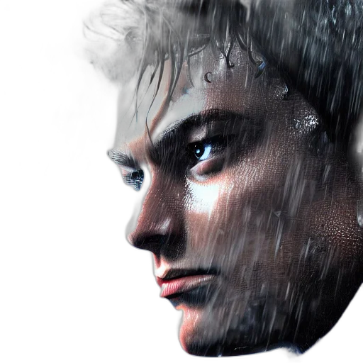 face, umbrella, robot, jacket transparent PNG cut-out