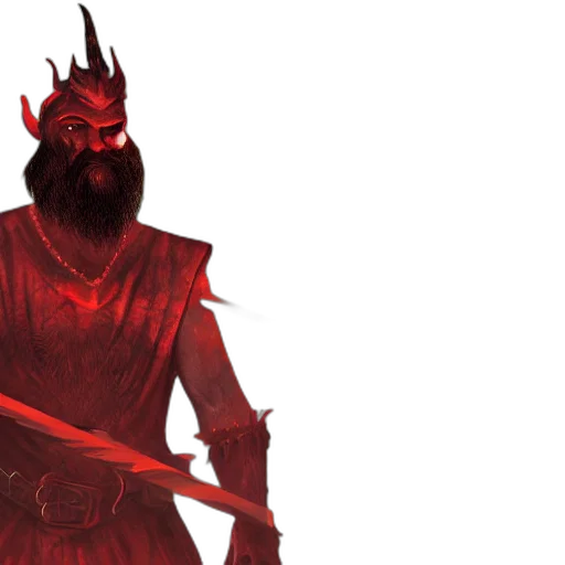 mask, sword, concept art, fantasy art, 3d render, red, dnd, render transparent PNG cut-out