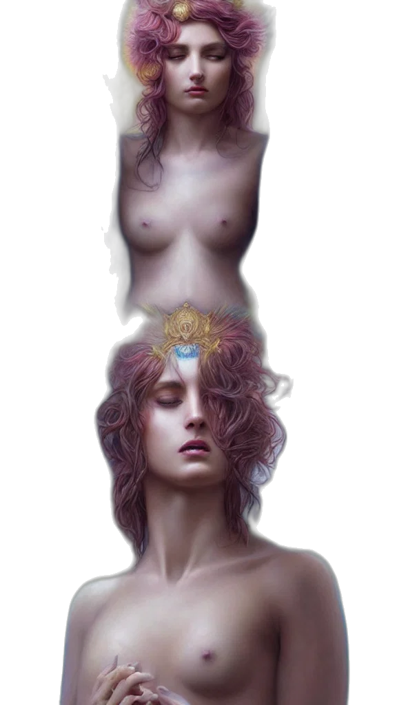 crown, dress, face, jewelry transparent PNG cut-out