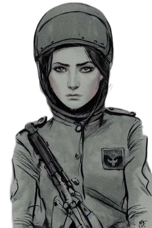 jacket, face, staff, weapon transparent PNG cut-out