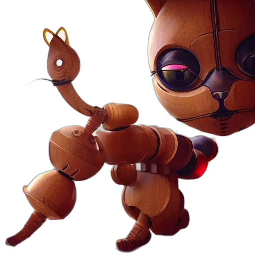 robot, staff, creature, animal transparent PNG cut-out