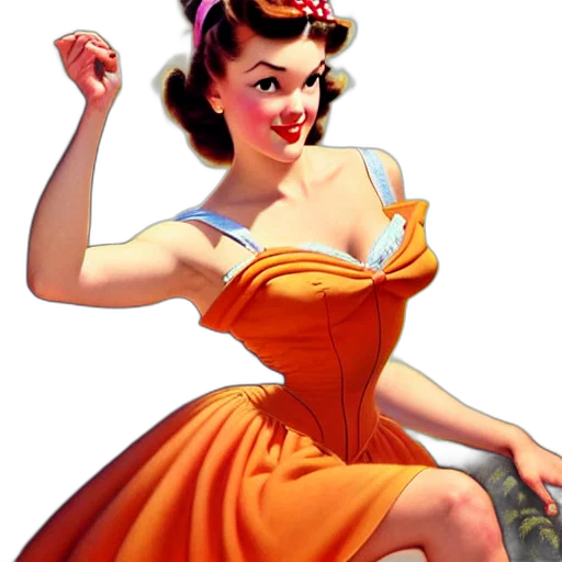 dress, photorealistic, cartoon, comic book art transparent PNG cut-out