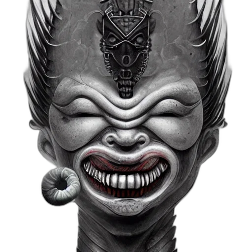 mask, face, creature, crown transparent PNG cut-out