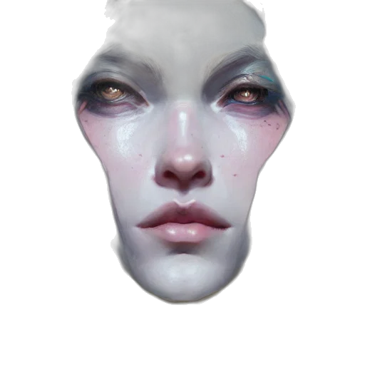 mask, face, creature, crown, photorealistic, 3d render, concept art, fantasy art transparent PNG cut-out