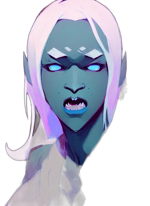 creature, face, mask, staff transparent PNG cut-out