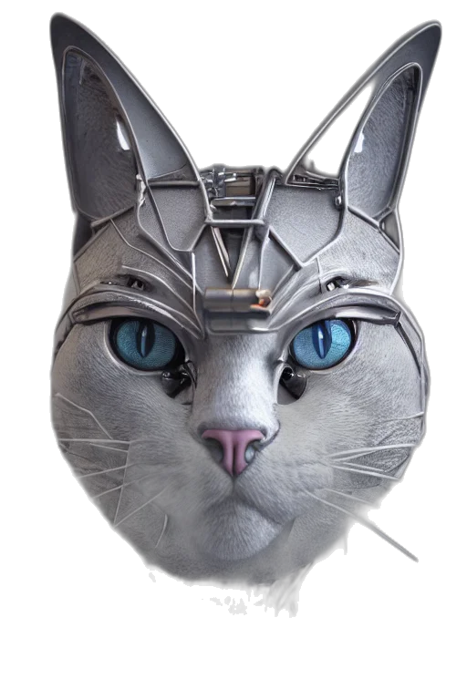 mask, crown, jewelry, robot, 3d render, concept art, fantasy art, cyberpunk transparent PNG cut-out