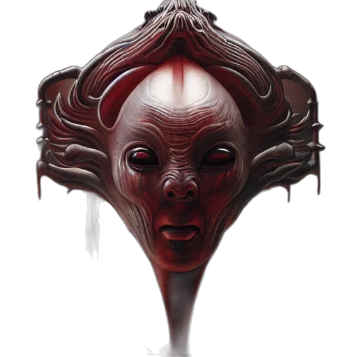 mask, face, creature, staff transparent PNG cut-out