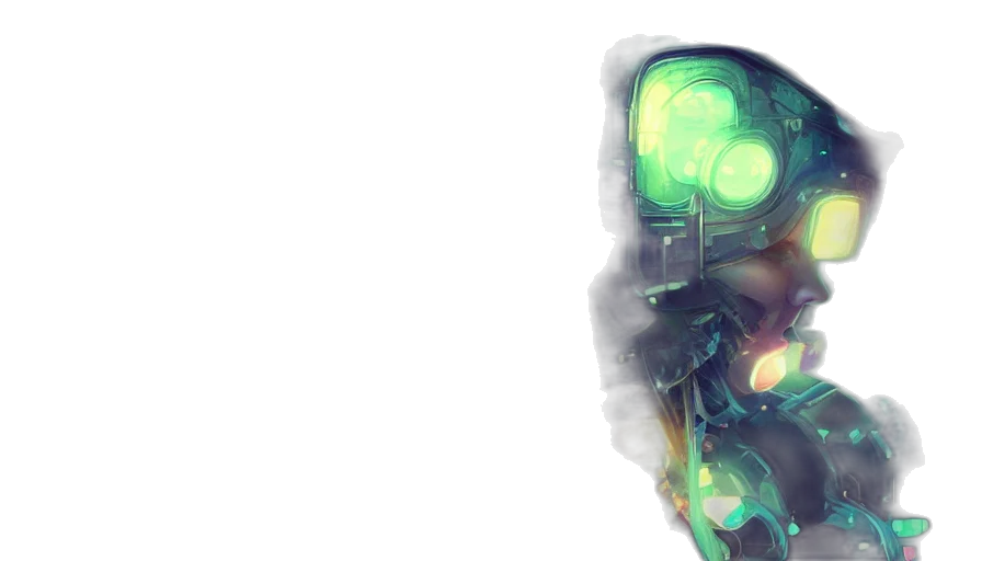 robot, mask, face, weapon transparent PNG cut-out