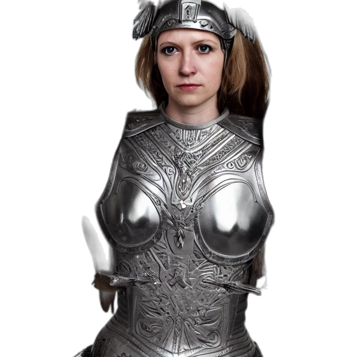dress, robot, sword, crown transparent PNG cut-out