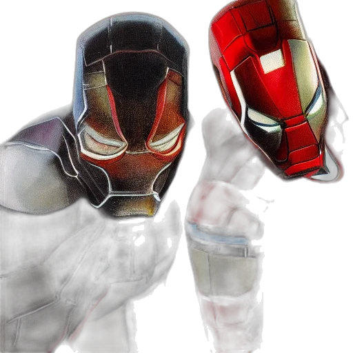 mask, robot, concept art, comic book art transparent PNG cut-out