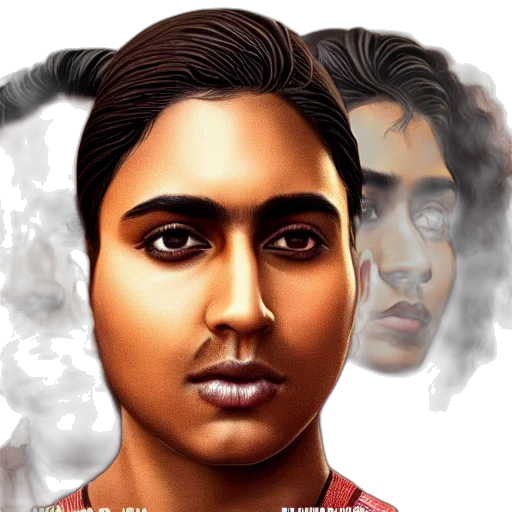 face, photorealistic, concept art, comic book art, oil painting, aesthetic, movie, poster transparent PNG cut-out