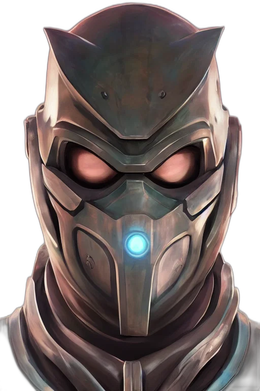 mask, robot, face, concept art transparent PNG cut-out