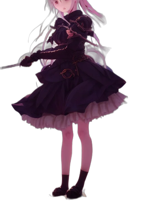 sword, staff, weapon, dress transparent PNG cut-out