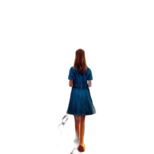 dress, staff, umbrella, robot transparent PNG cut-out