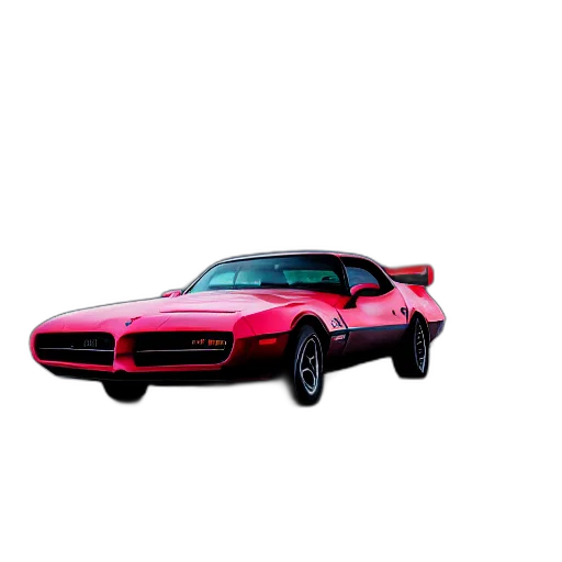 car, weapon, animal, 3d render, photorealistic, vaporwave, concept art, pontiac transparent PNG cut-out