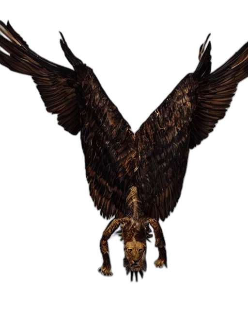 animal, dragon, staff, creature, concept art, 3d render, photorealistic, fantasy art transparent PNG cut-out